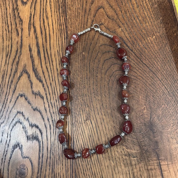 Vintage Jewelry - Vintage Brown Beaded Necklace